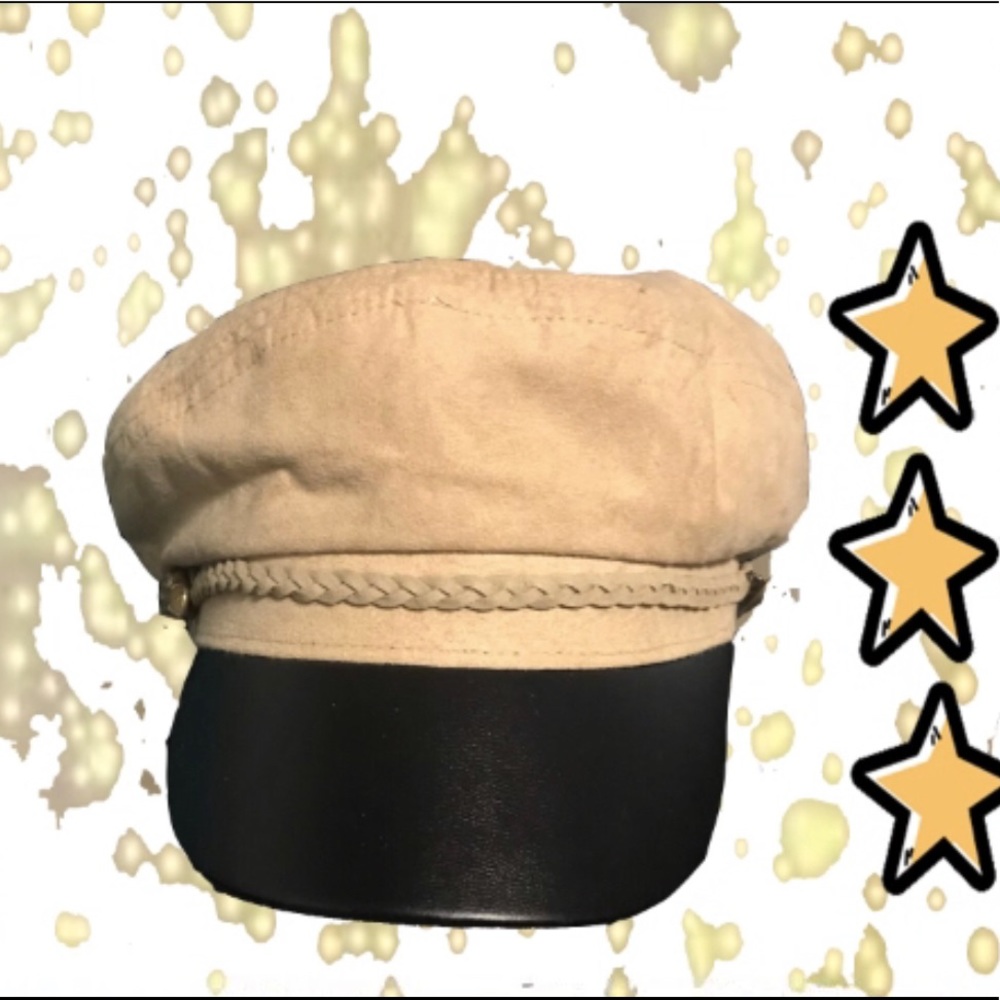 Newsboy style hat